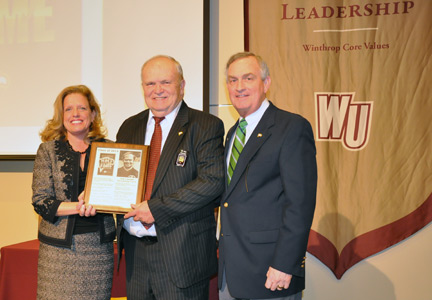 Jim Casada inducted into the Winthrop Athletics Hall of Fame