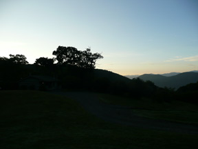 Haywood CountyThe view from Fie Top Mountain at daylight.