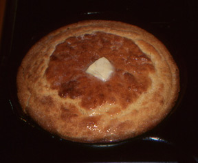 A pone of cornbread, cooked to a golden turn, was an integral part of mountain meals, whether a holiday feast or otherwise.