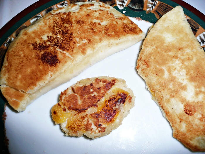 Fried pies on plate
