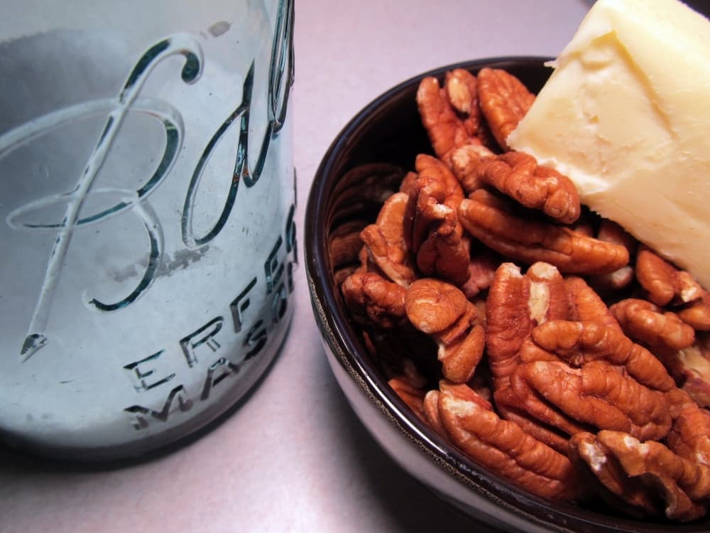 bowl of pecans